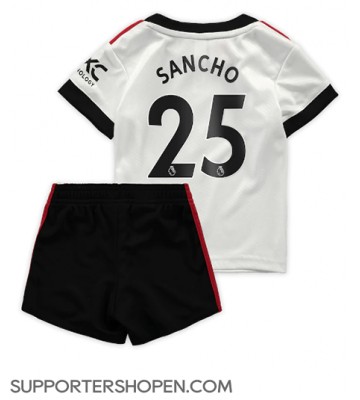 Manchester United Jadon Sancho #25 Bortatröja Barn 2022-23 Kortärmad (+ korta byxor)